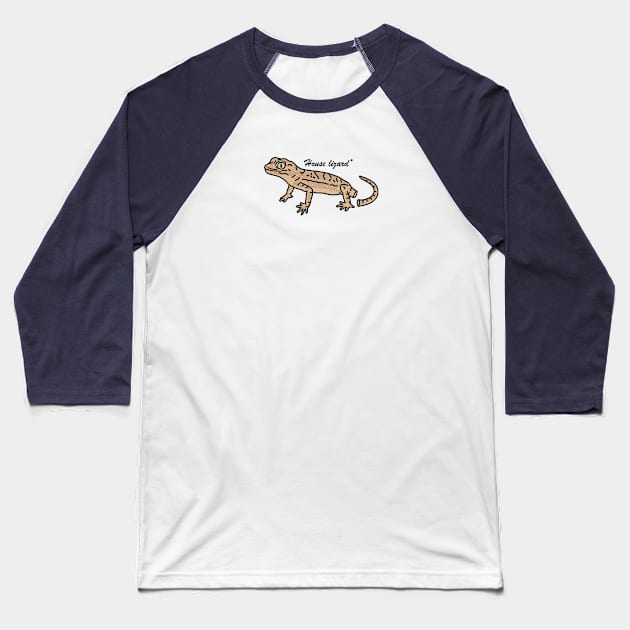 House lizard Baseball T-Shirt by kalemstudio